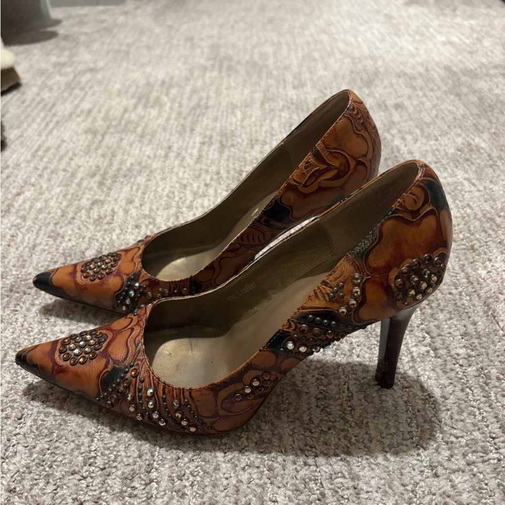 Vintage Kippys brown heels